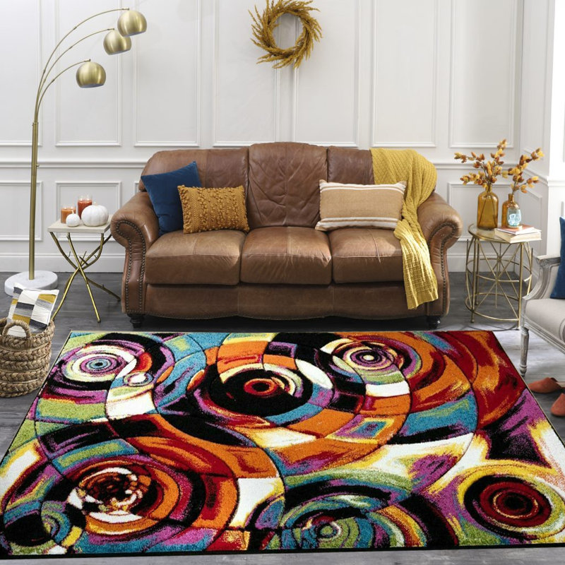 Leombruno Abstract Indoor / Outdoor Area Rug, Rectangle 120 x 170cm