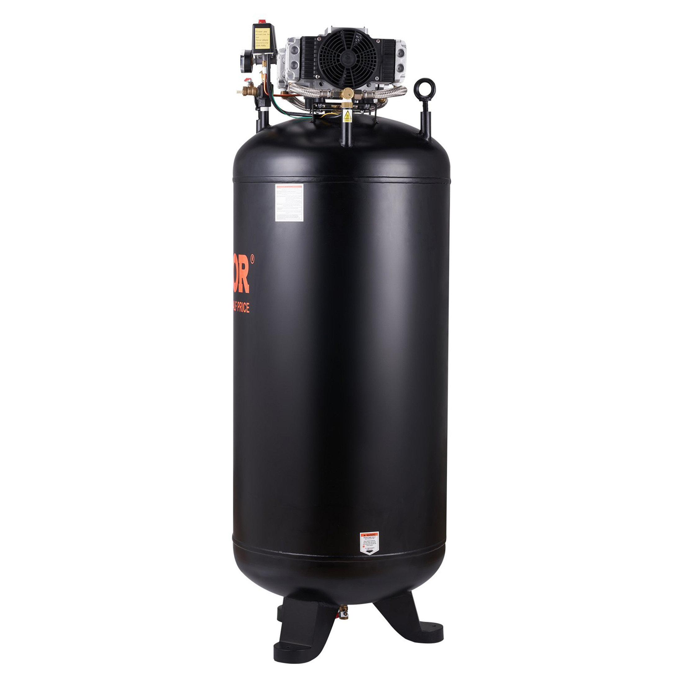 HANGZHOUSHANGYI 80 Gallon Air Compressor, 6.5HP 15.5SCFM@90 PSI, 2 ...