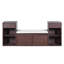 Banc de rangement tout-en-un avec coussin, compartiments, tiroirs et tablettes ouvertes, banc de rangement-131564305
