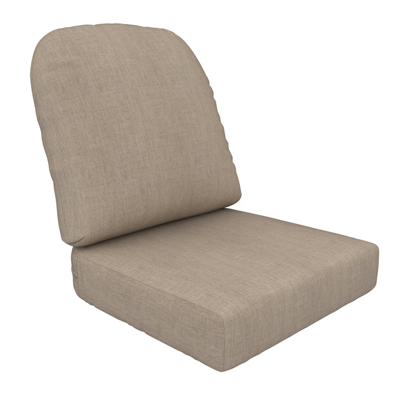 Outdoor Sunbrella® Seat/Back Cushion, Cast Ash Sunbrella® Plainweave