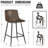 Nevaeah Upholstered Counter Stool with Metal Frame-942145353-954235859