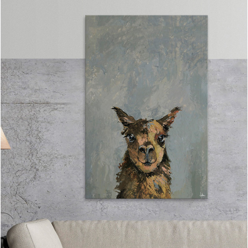 «Naughty Llama», reproduction sur toile tendue, H 36 po x l 24 po x P 1,5 po