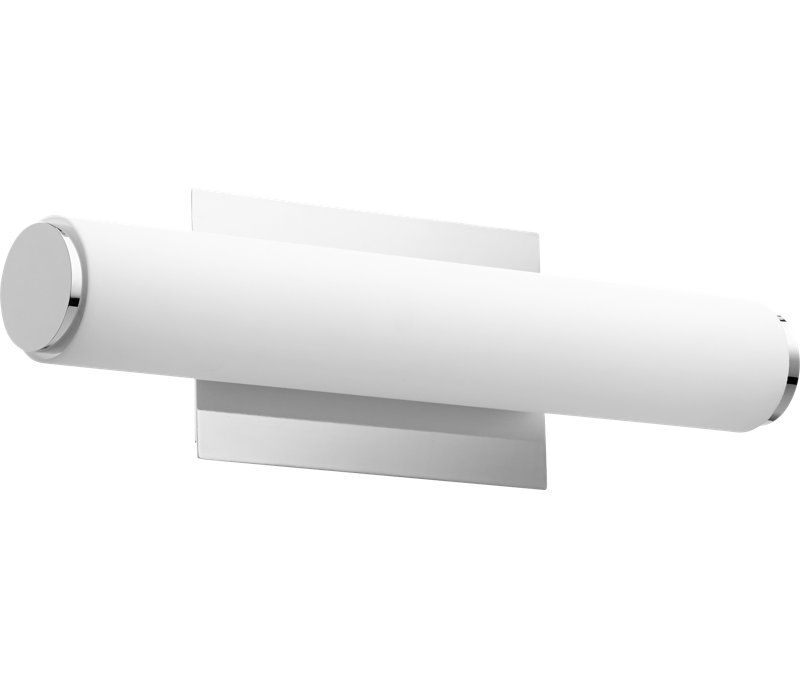 Delphine Dimmable LED Vanity, Polished Nickel w/ Matte White Acrylic