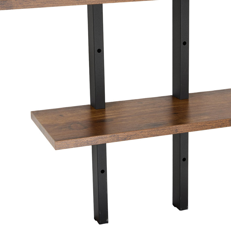 Iron,Wood Floating Shelf