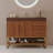Iscari 36" Modern Vanity With Seamless Ceramic Sink & Gold Accents-124006309-124006311