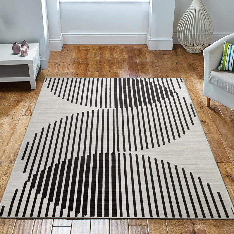 Oriental Machine Tufted Shag Area Rug, Rectangle 120 x 170 cm