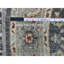 Tapis rond gris en laine noué à la main 4 pi x 4 pi Peshawar avec motif Heriz 08023E3D7A4D4BAFA4D5CE7523A1852A