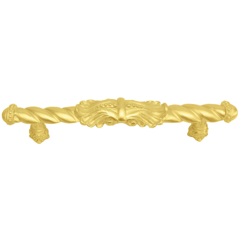 Poignée Acanthus de style roman, Doré, 5"