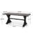 Rectangular Metal Outdoor Dining Table With Umbrella Hole , 70.50'' in. W 30.75'' in. D