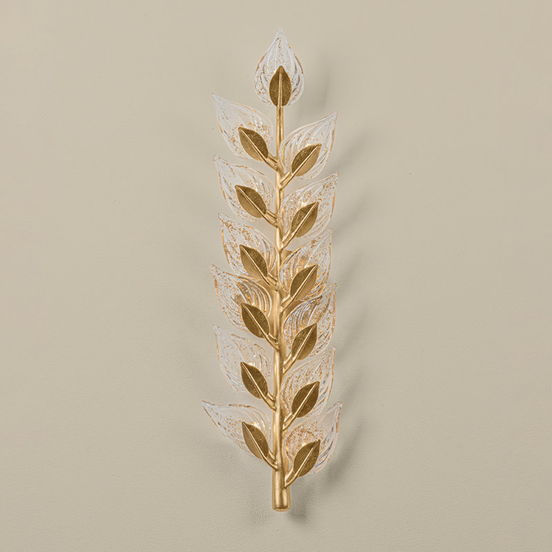 Ariadne 6" Piastre Glass Wall Sconce, 26.5" H x 6" W x 3" D, 13
