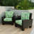 24" x 26.5" Outdoor Deep Seat Chair Cushion Set with Welt-2103334426
