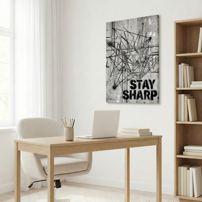 Abstrait géométrique et art texturé sur toile tendue