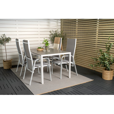 Hiran 4 - Person Patio Dining Set with Rectangular Table