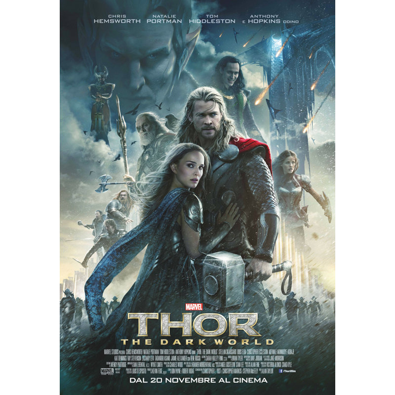 Thor, le monde des ténèbres, H 24 po x l 17 po