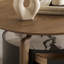 Table basse avec plateau en verre trempé