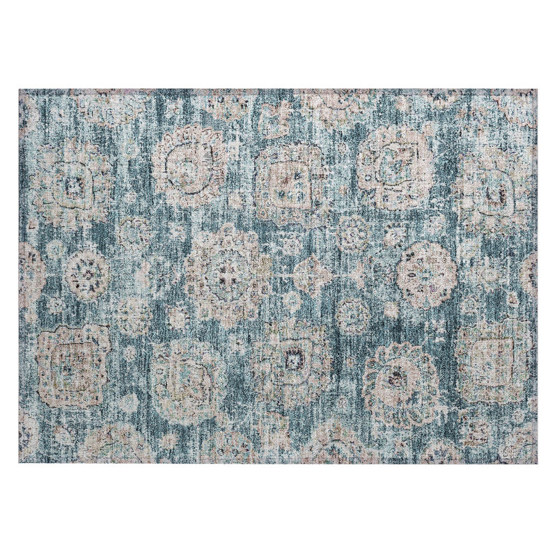 Ivayla Floral Indoor / Outdoor Rug, Rectangle 1'8" x 2'6"