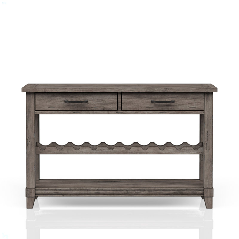 Console avec rangement pour bouteilles de vin et tiroirs de rangement