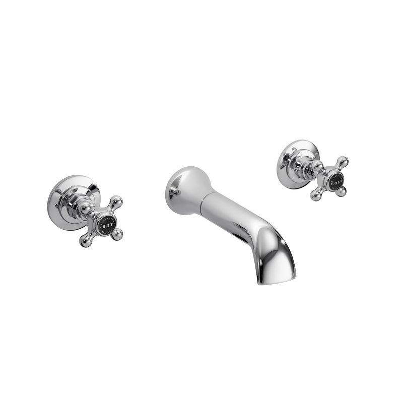2 Handle Wall Bath Faucet Bath Filler