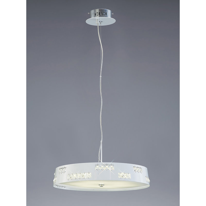 Pisces 1 - Light White LED Drum Pendant