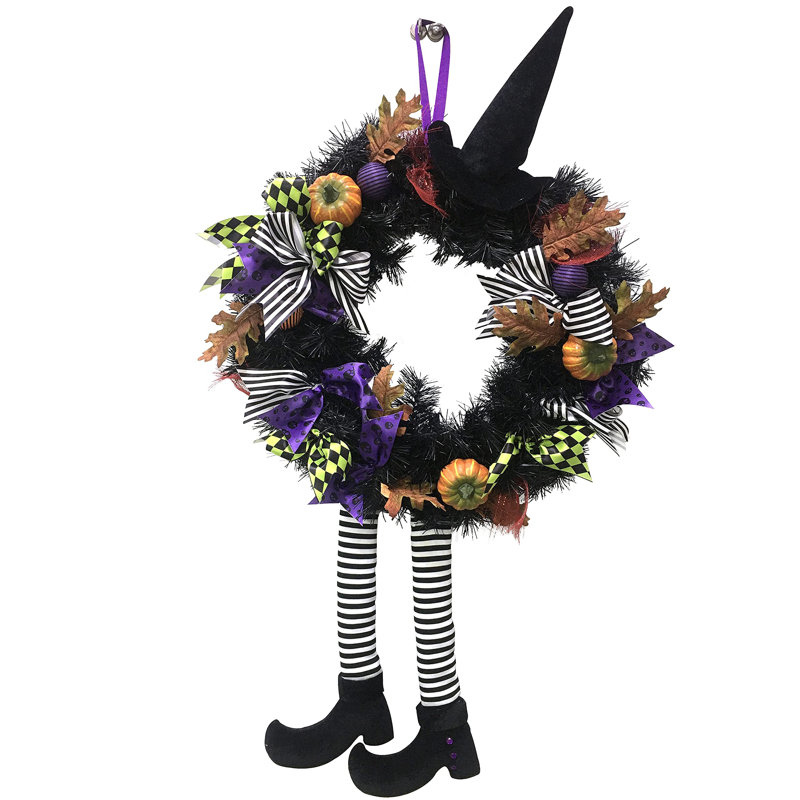 Handcrafted Faux Tinsel 24'' Wreath