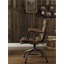 Chaise de bureau en cuir fleur-658958841