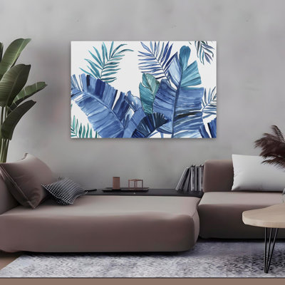 Paysage, nature, plantes, fleurs, palmiers tropiques, art mural