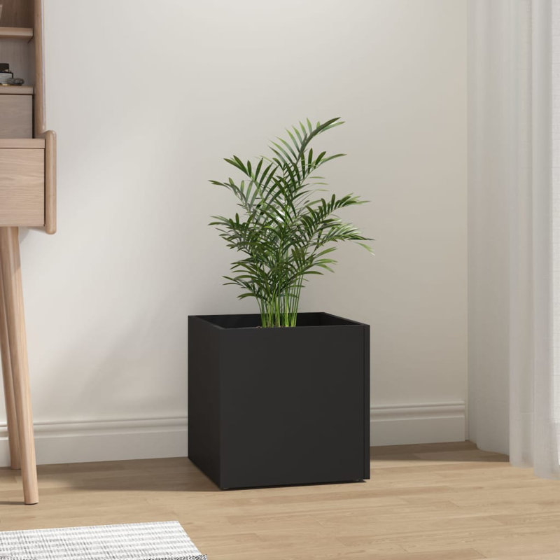 Planter Box, 40cm H x 40cm W x 40cm D, Black