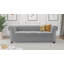 Chesterfield Hanna Sofa Set with Sleeping Function 3+2+1 Made of Velvet Fabric with Solid Wood Legs-1054186841