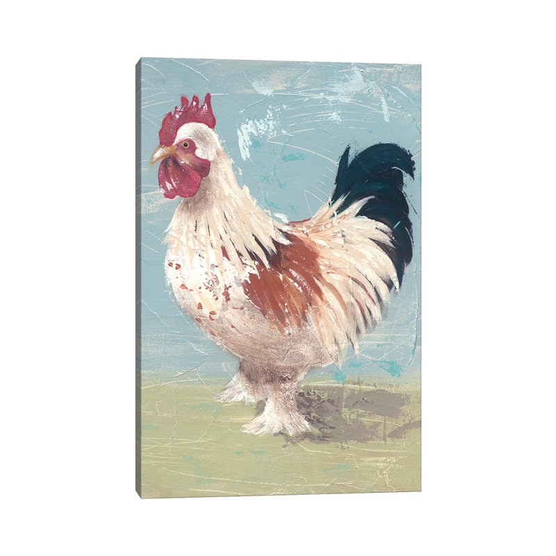 Farm Life-Chickens II 1 Piece Wrapped Canvas Wall Art, 66.04 cm H x 45.72 cm W x 1.91 cm D