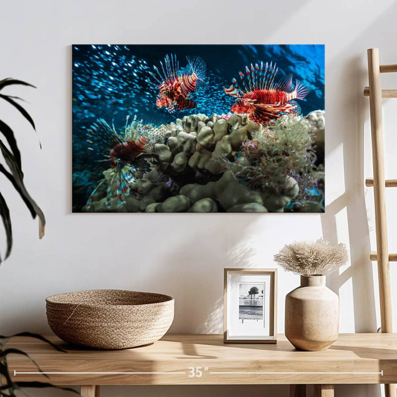 Crowle Lionfish School, 16" H x 24" W