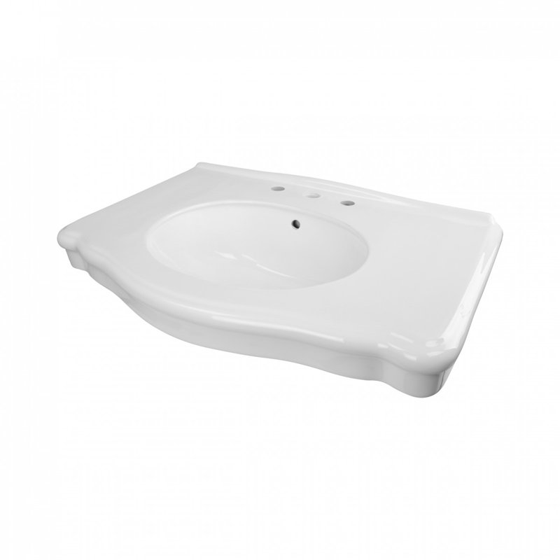 The Renovators Supply Inc. 21'' White Vitreous China Rectangular Bathroom Sink with Overflow