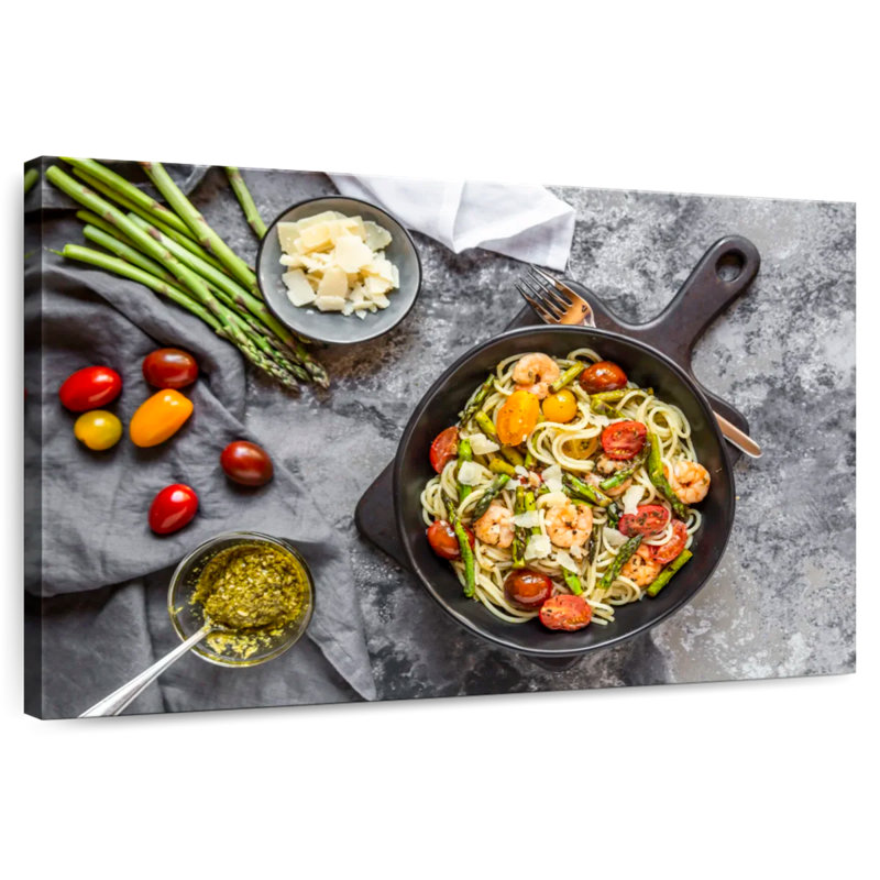 Yarlin Seafood Spaghetti, 24" H x 36" W