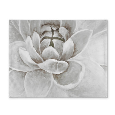 Delicate White Chrysanthemum Floral Polyester Placemat Decor