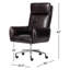 Wayland Leather Swivel Executive Chair-262806014