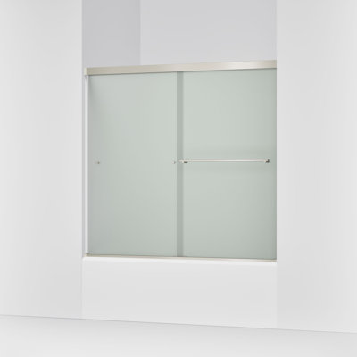 Revel 59.63'' x 55.5'' Double Sliding Bath Door with CleanCoat Technology