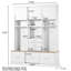 Arbre d'entrée de 57,62 po de largeur avec banc et rangement-2064515082