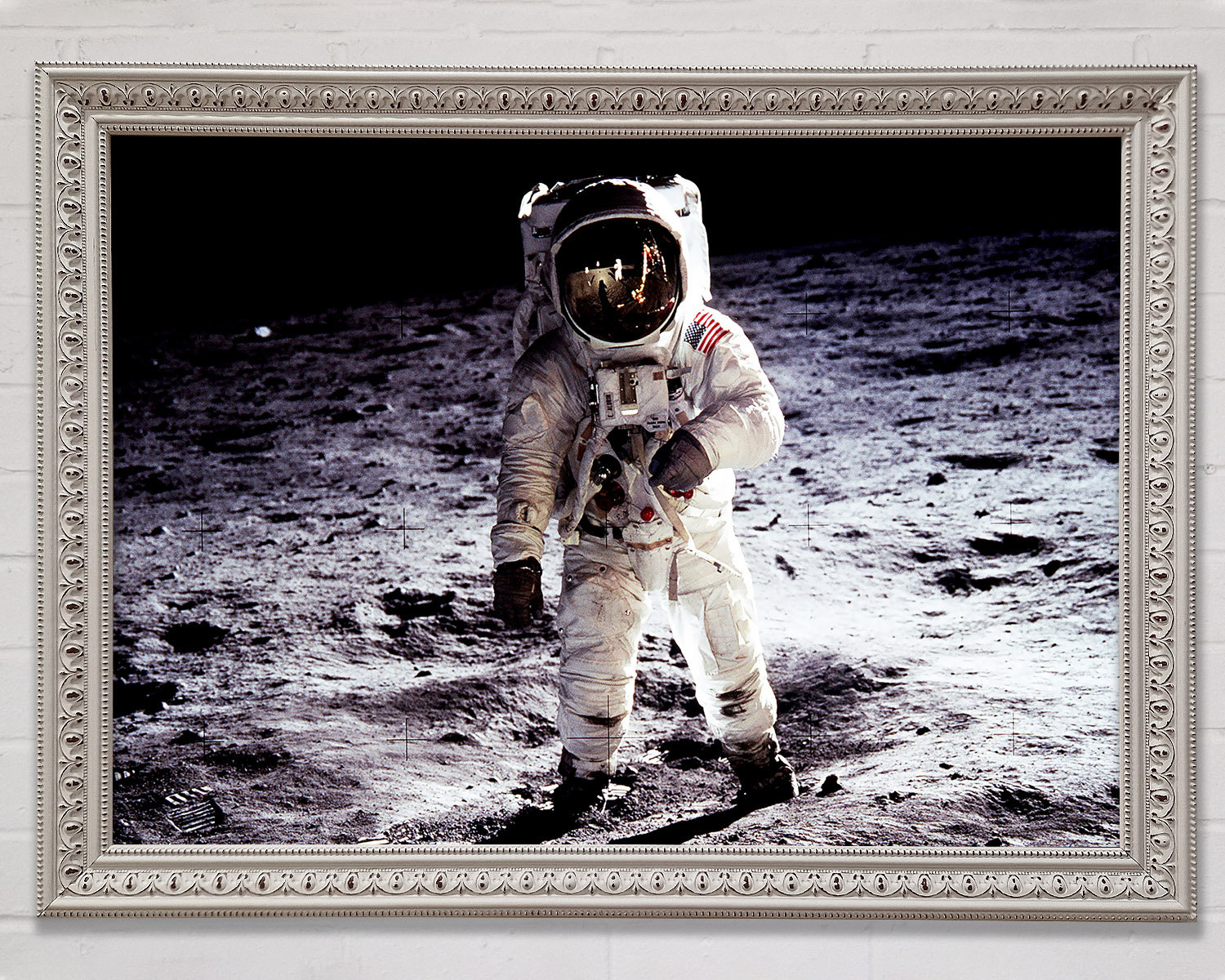 Bright Star Spaceman On The Moon Framed Print | Wayfair.co.uk