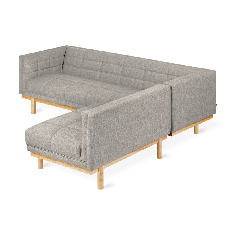 Mulholland Bi-Sectional, Parliament Stone Performance Twill