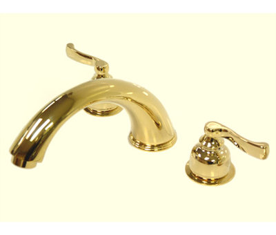 Double Handle Deck Mounted Roman Tub Faucet