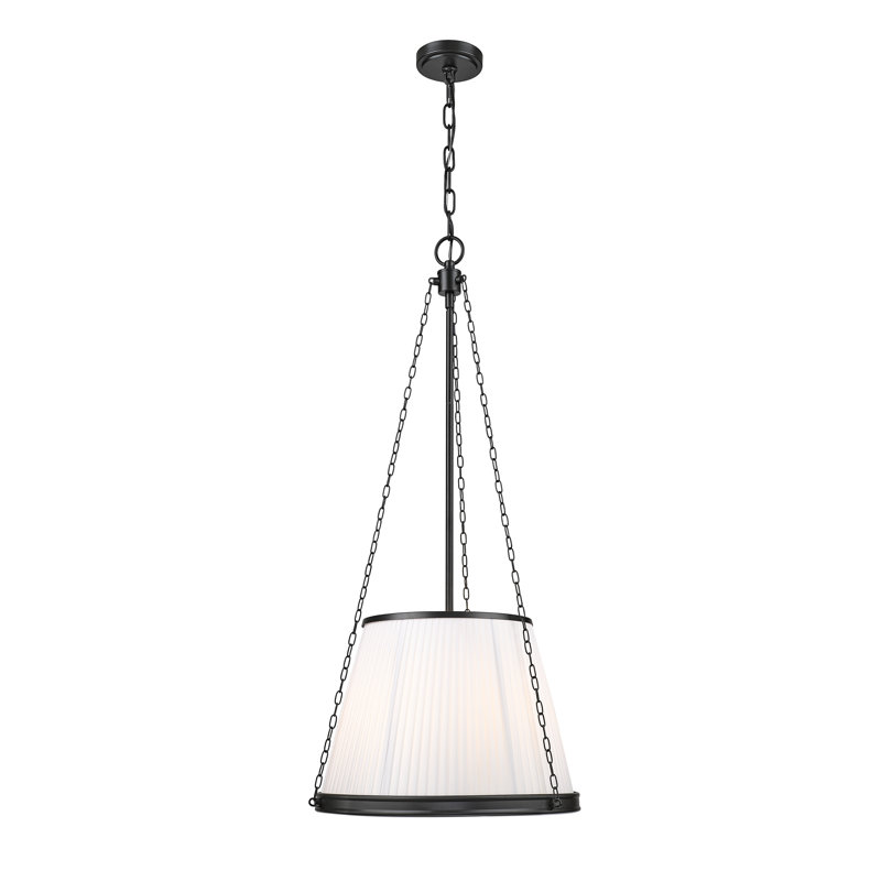 Luminaire suspendu 5 pouces Michiel de 18 po Michiel, Noir mat