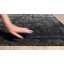Tapis oriental gris anthracite / gris clair noué à la main Malonne-48001404