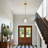 1-light 7.67" Wide Kitchen Island Light With Rippled Glass For Kitchen Island-512223533