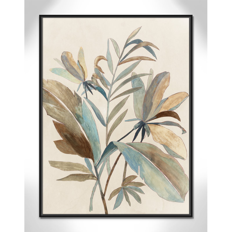 «Vintage Tropics I», art encadré à fond, Noir, H 41,5 po x l 31,5 po x P 2 po