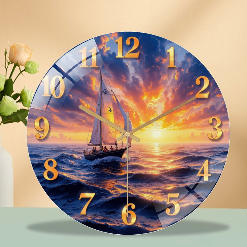 Horloge murale Sunset