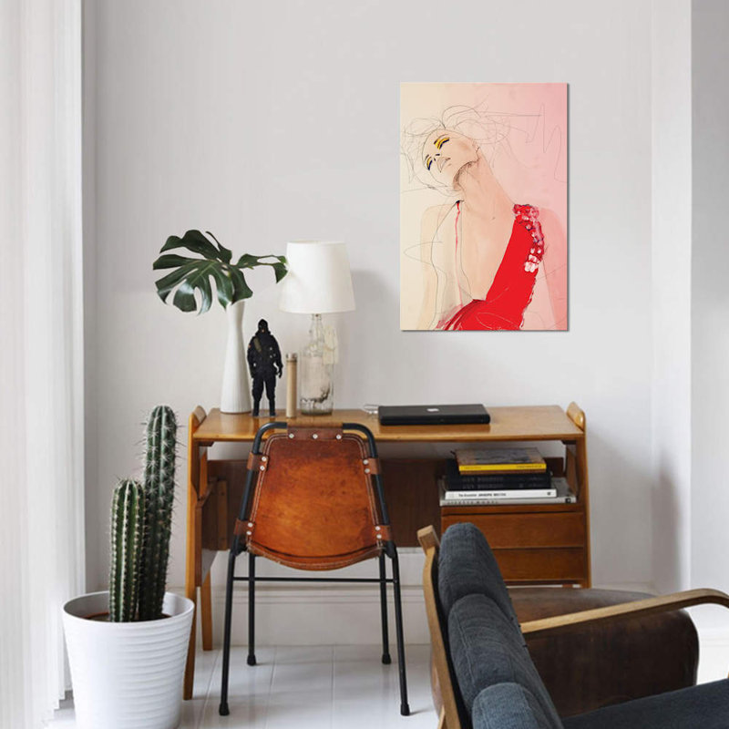 « atmospher », impression sur toile, H 12 po x l 8 po x P 0,75 po, Pas de tapis, Toile tendue