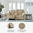Gwendolyne Upholstered 80'' Power Reclining Loveseat-98618593