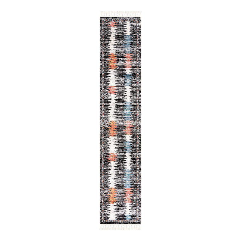 Tapis Bungalow Rose Landon Joriann, Tapis de couloir 2 pi 7 po x 13 pi