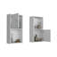 Armoire à pharmacie murale avec rangement ouvert et fermé 2 pièces Haili-1884154425