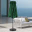 Parasol d'extérieur rectangulaire 14,8 pi avec manivelle et grand abat-jour-810426725