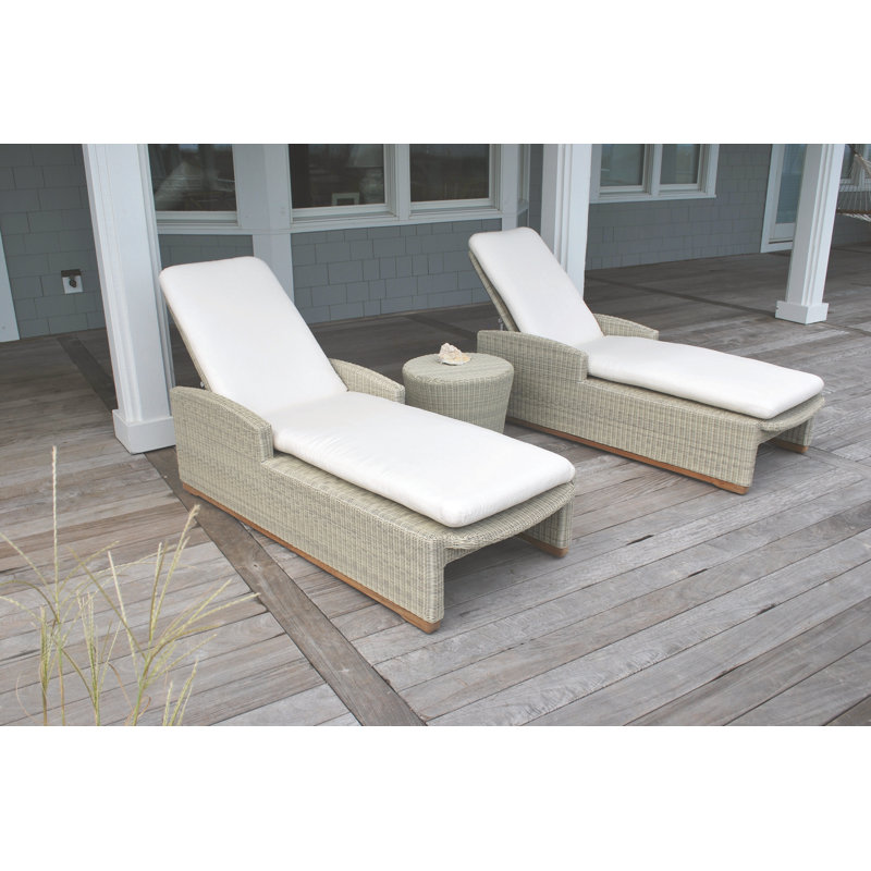 Westport Outdoor Chaise Lounge, Westport Black, Smoke